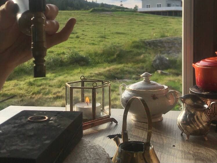 Verksted ute i naturen